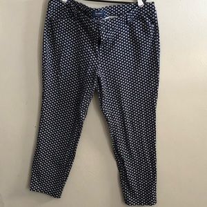 Old Navy Floral Blue Pixie Pants